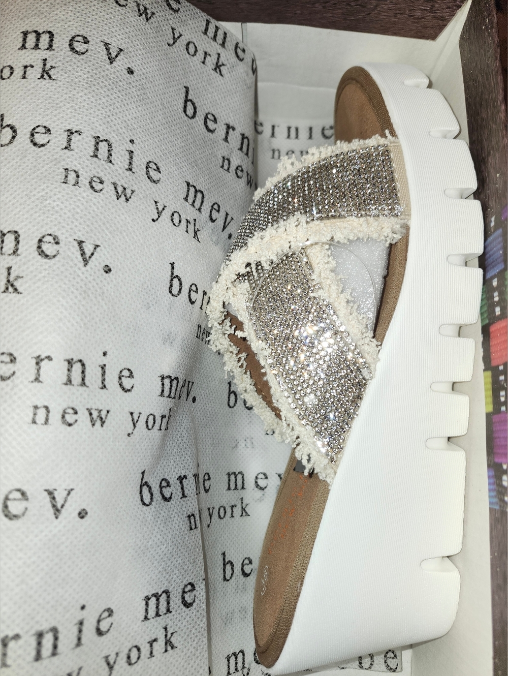 New Bernie Mev Venti Vivianne Comfort Wedge Heel Sandal Memory Foam 39 - Picture 4 of 6